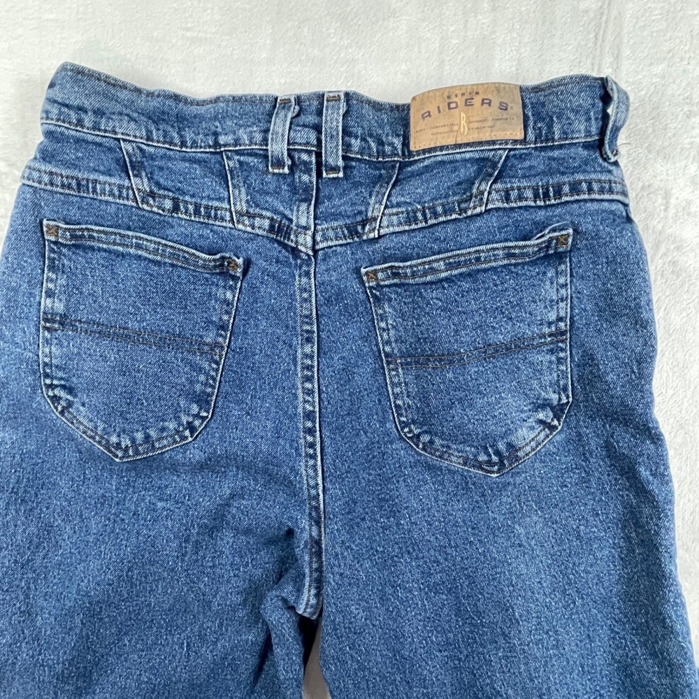Riders by Lee Womens High Waisted Straight Leg Jeans Blue Medium Wash Size 12M - Picture 9 of 10